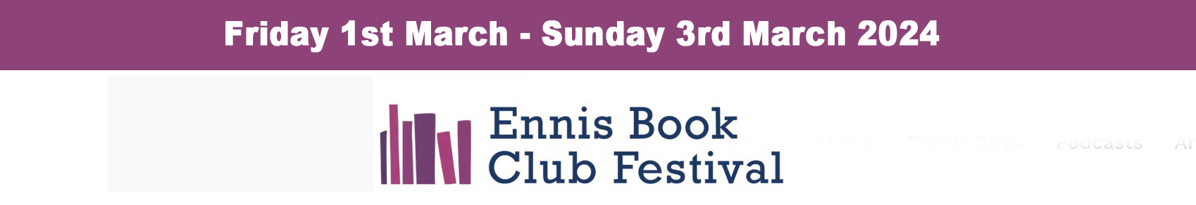 Ennis Book Festival Co Clare Ireland 2024